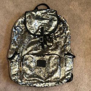 Gold Sequin PINK Bookbag